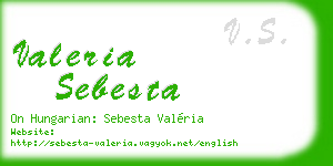 valeria sebesta business card